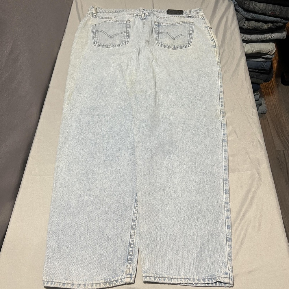 Levis SilverTab Loose Jeans Mens 40x33 Blue Light Wash Relaxed Wide Leg Denim - Picture 3 of 8